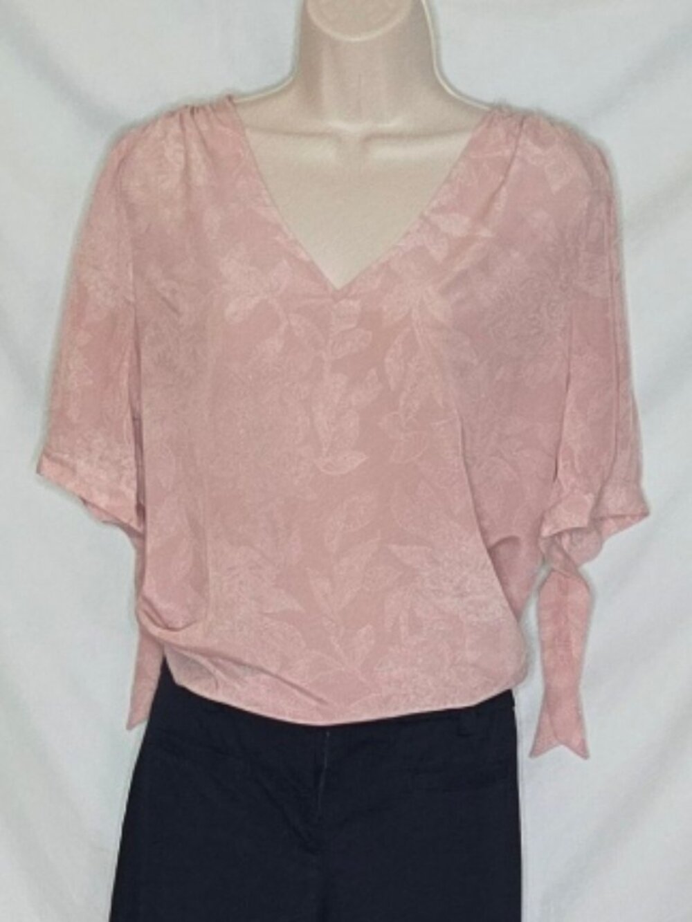 Madewell Short Sleeve Silk Blouse - Size L